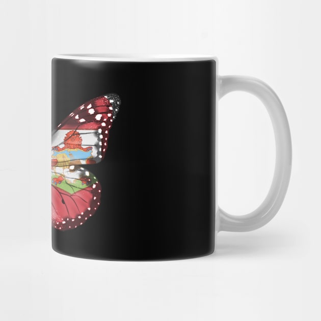 Bermudian Flag  Butterfly - Gift for Bermudian From Bermuda by Country Flags